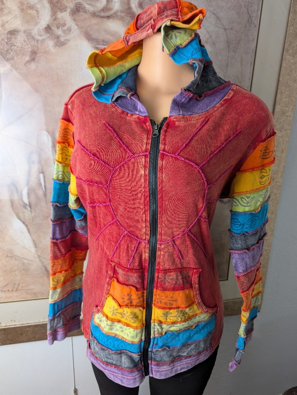 Greater Good Network Sunshine Daydream Hooded Jacket Size S
